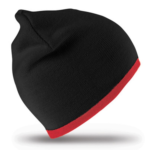 Pletená čiapka s kontrastným pruhom SLRC46