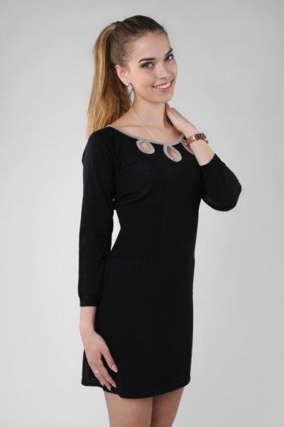 Luxa dámske šaty čierna