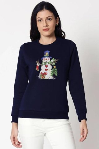 Klasična majica iz trikoja Cutesnow navy