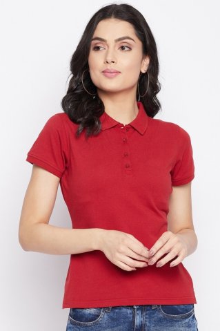 Dámska červená polokošeľa 6611338