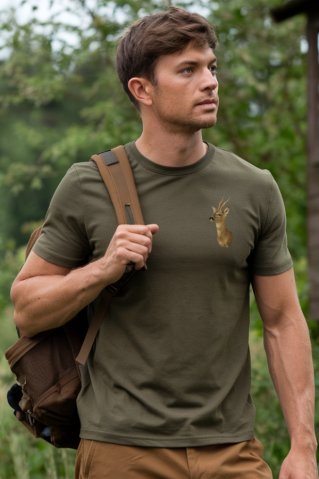 Muška lovačka majica – Srnec s rogovima