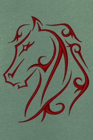 Women's Embroidered Sweatshirt Horsekop