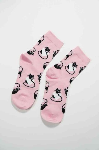 Dámské ponožky 9660 cica pink