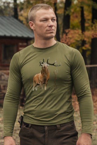 Lovačka majica Jelen Bikawild – dugih rukava