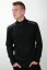 Pánsky sveter na krátky zips JVPF501 čierna