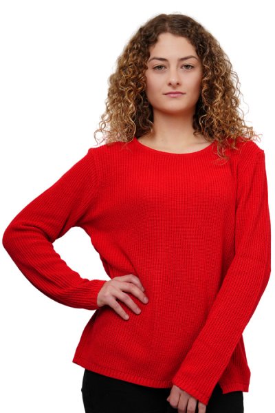 Hajdi piros női pulóver