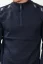 Pánsky sveter na krátky zips JVPF501 modrá