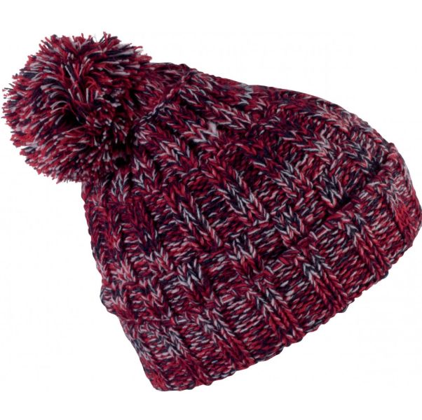 Pletena kapa 03534 unisex bordeux