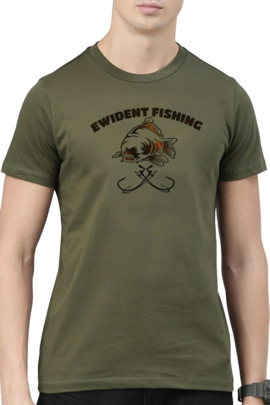 Carpfishing ribolovna majica 100% pamuk zelena
