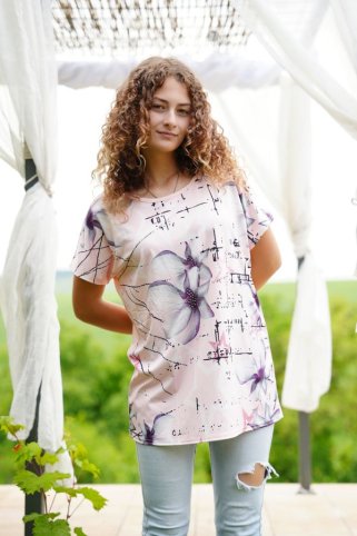 Dámská purple blúzka JVP3015