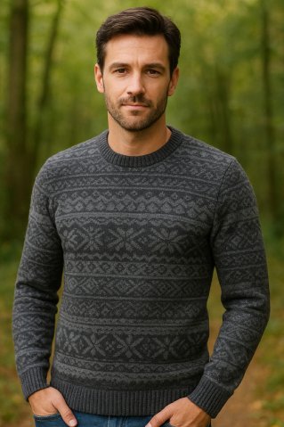 Vlnený svetr s norským vzoremDalibor