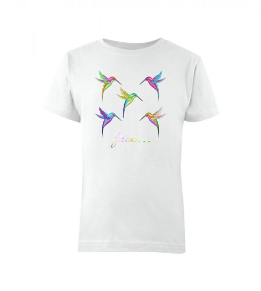 Colibri detské tričko biele