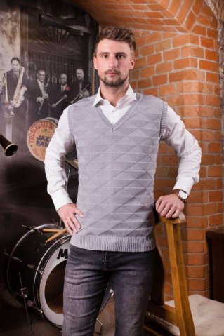 Herrenweste Lojzo BB Grau