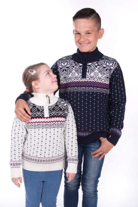 Dječji norveški džemper Libor-Z – bijela