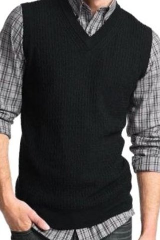 Knitted vest DIBBER BB black