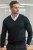 Black V-neck sweater 950