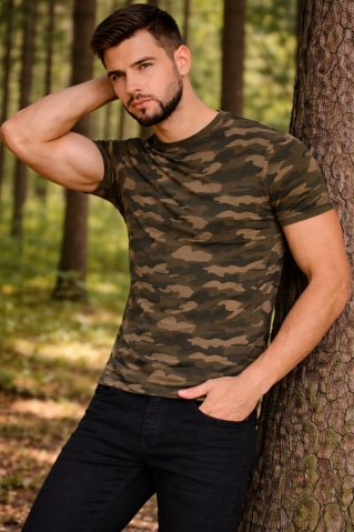 Maskáčové tričko 100% bavlna 443030