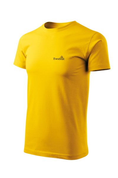 Pánske nadmerné žlté tričko