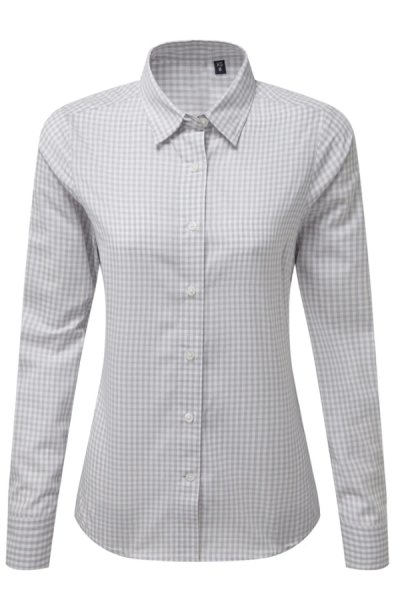 Dámska košeľa s dlhým rukávom 00352 sivá