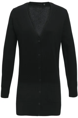 Damski sweter zapinany 00698 czarny