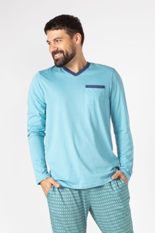 Moška pižama s dolgimi rokavi 31005