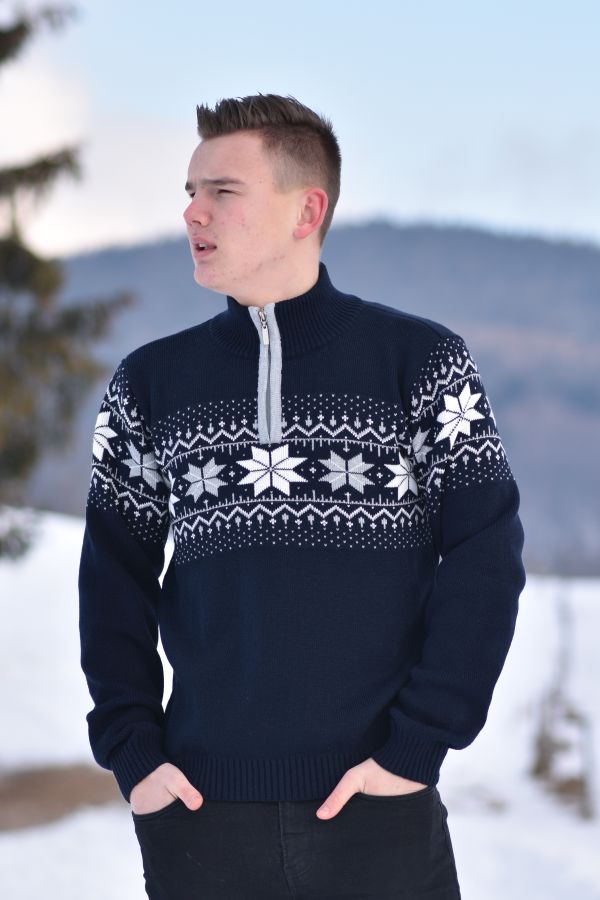 Udoben norveški pulover s trojanskim ovratnikom Miro-Z