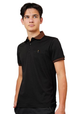 Herren-Poloshirt Olso Schwarz