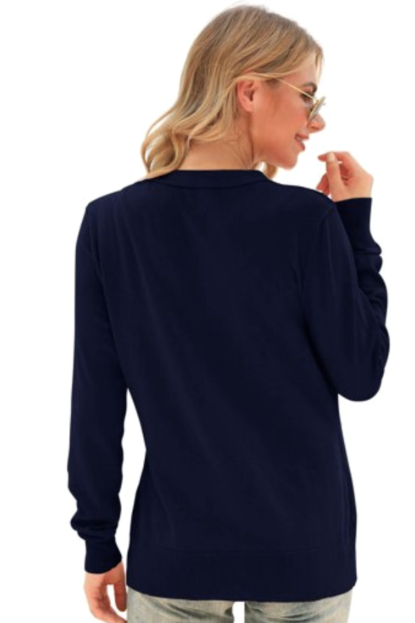 Női pulóver 00402 kék