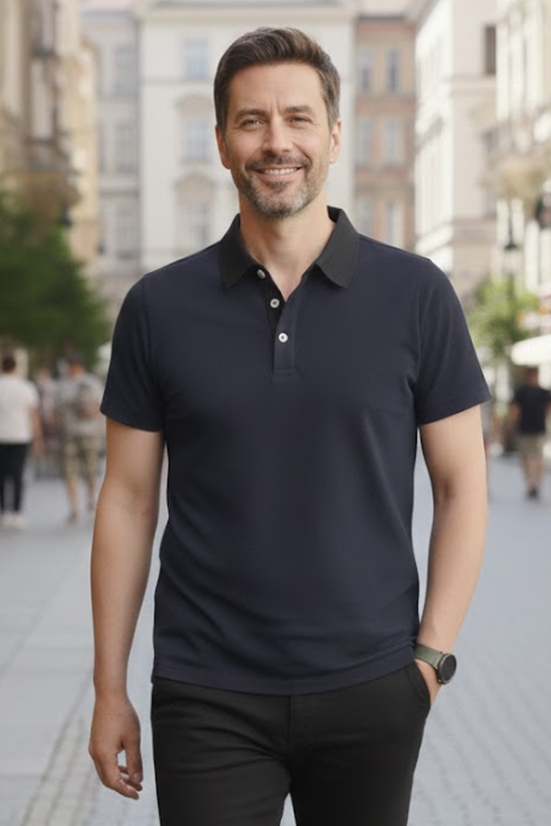 Elegantno polo 44260 navy