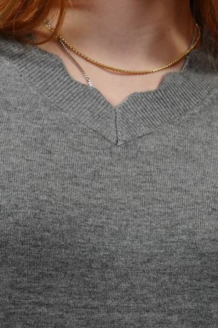 Pulover de dama gri Veka