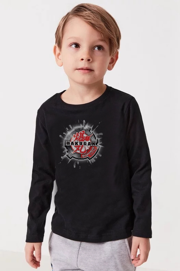 Bakugan detské čierne tričko