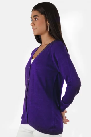 Eleganter Damenpullover purple