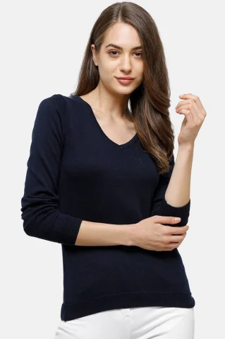 Női pulóver EWT9133 kék