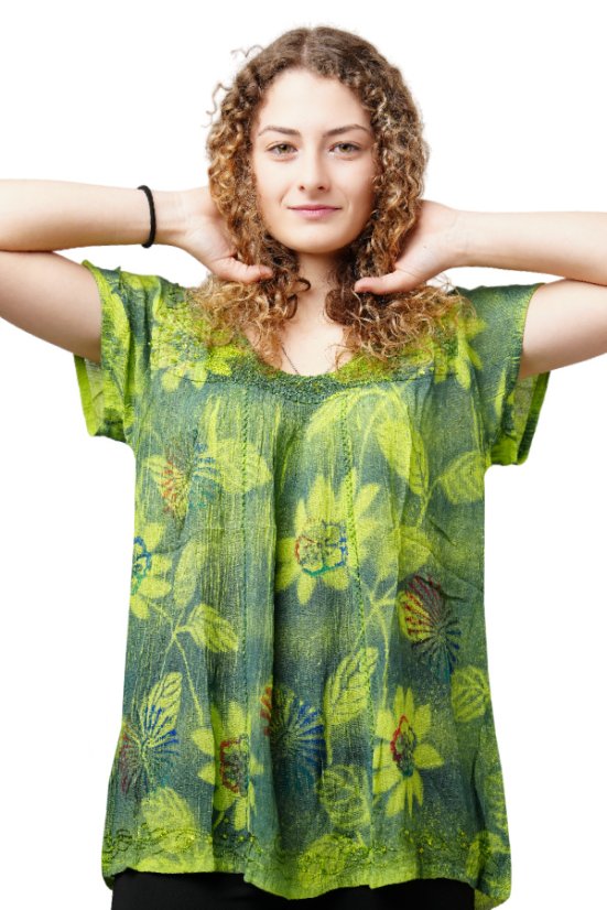 Ženska elegantna zelena bluza Raya