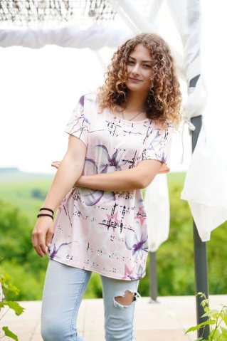 Ženska vijolična bluza JVP3015