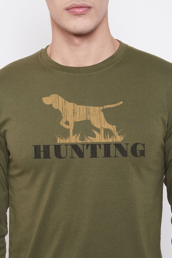 Tričko pre poľovníkov Hunterdog zelená
