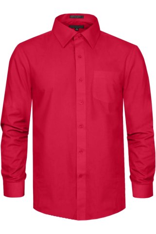 Červená elegantná pánska košeľa EWIDENT
