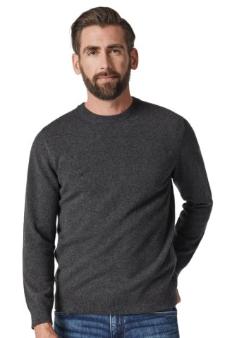 Pulover din bumbac monocrom grafit