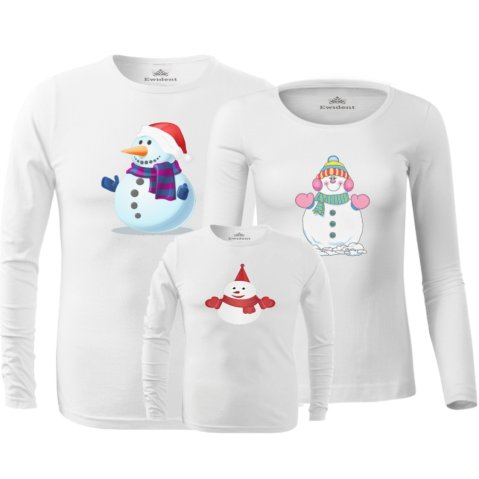 Vianočné tričko Familysnowman