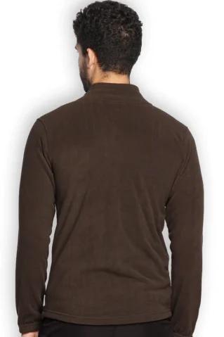 Flísová mikina do prírody 44911 hnedá