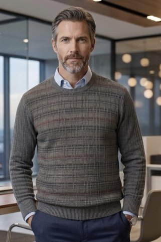 Muški pulover Benjamin – pamuk