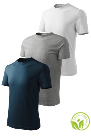 Detské tričko 100%, AKCIA 3ks za cenu 2ks, modrá - sivá - biela