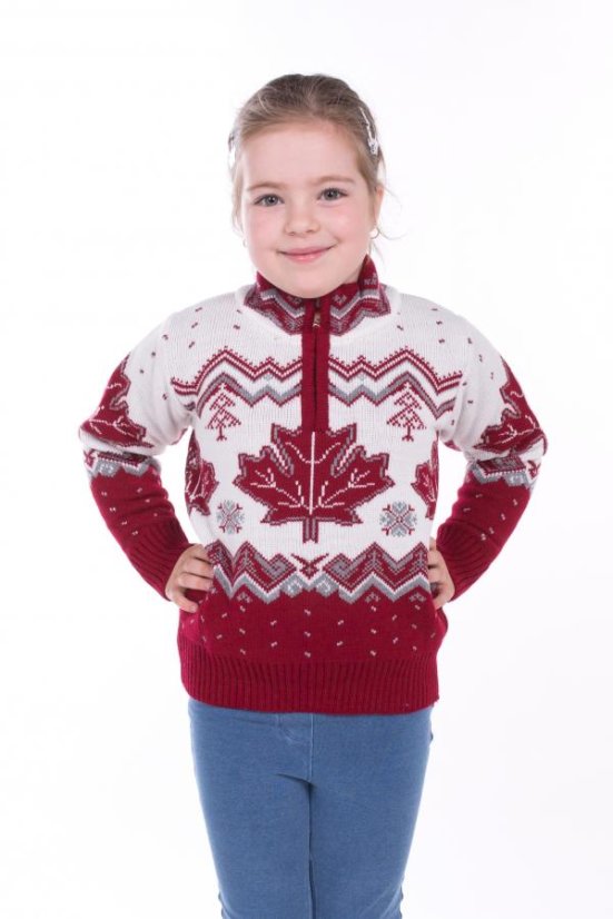 Dječji norveški bordo pulover – Javor