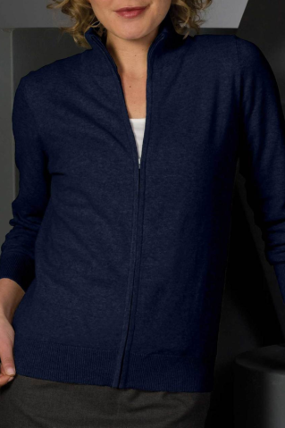 Damski Sweter na Długi Zamek 44962 Granatowy