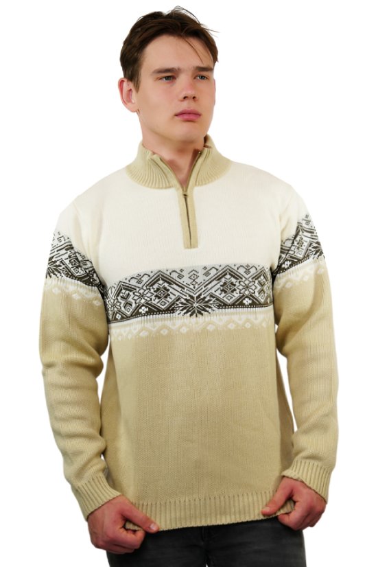 Muški bež norveški pulover – Ignac-Z