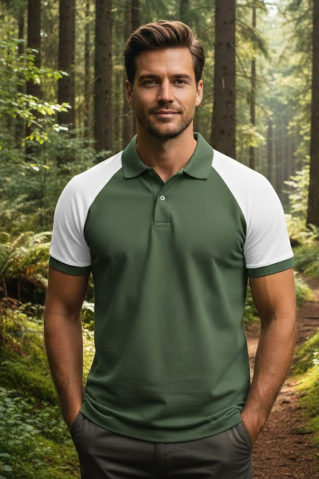 Pánska zelená polokošeľa 44226 do prírody