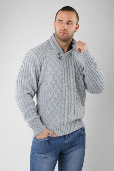 Pánský pulovr KONGO šedá