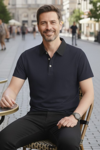 Elegantno polo 44260 navy