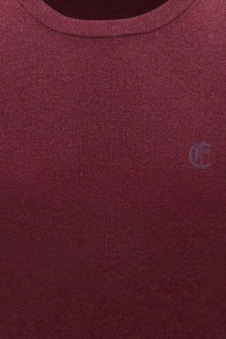 Klasični bordo pulover za muškarce, 100% pamuk