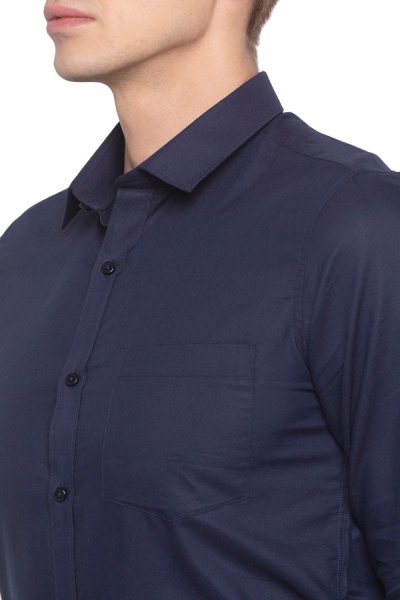 Pánska tmavo modrá košeľa 44541